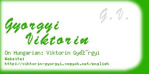 gyorgyi viktorin business card